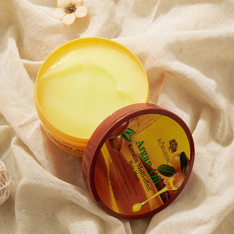 KORMESIC Private Label Organic Anti Hair Fall & Renewal Creamy Hydrating Argan Oil Hair Mask