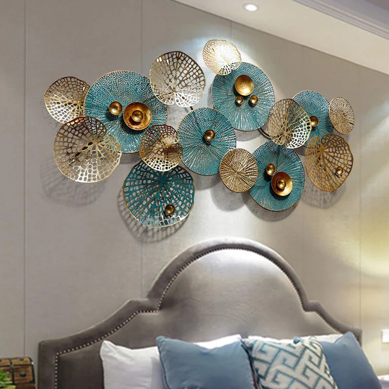 High Quality 3d Metal Wall Art Decor Creative Handmade Large Wall Hanging Art Sculpture Nature Art Decor for Home