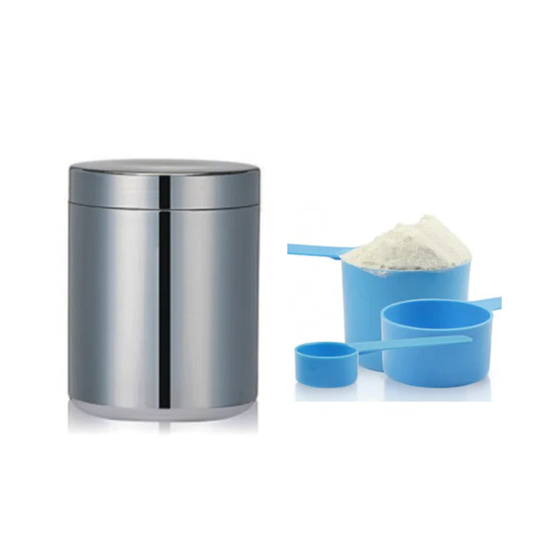 Wholesale Plastic HDPE Sport Nutrition Protein Bottle Chromed Nutrition Protein Powder Container