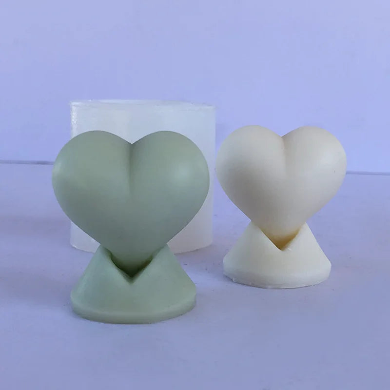3D Love Silicone Candle Mould DIY Love Aroma Candle Ornament Mould