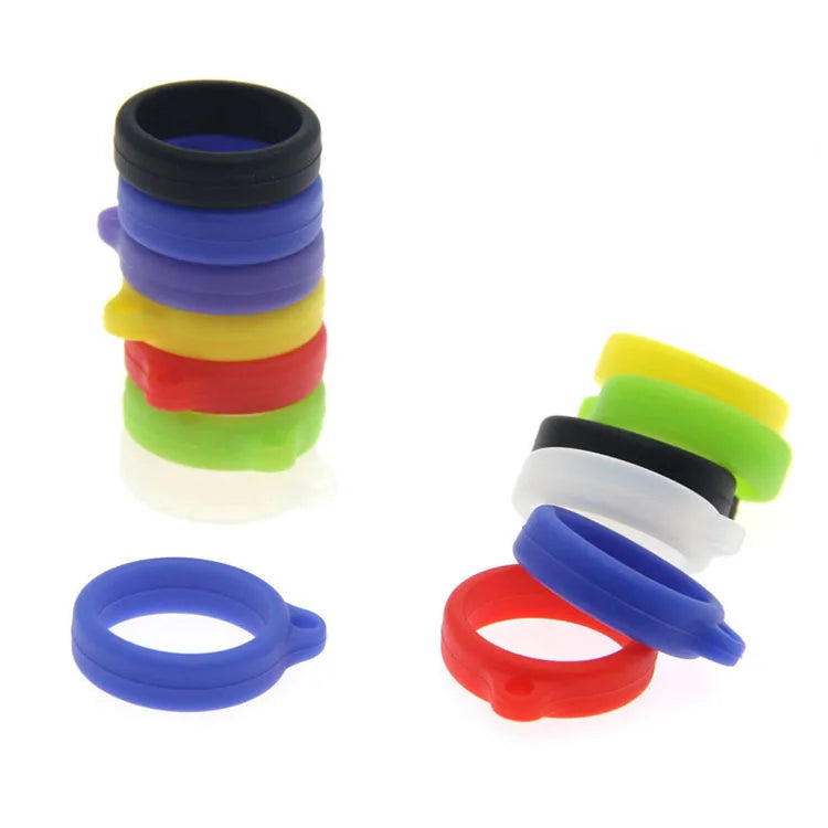 Custom 18MM Silicone Ring Lanyard with Logo Promotional Teachs Pen Holder Wristbands