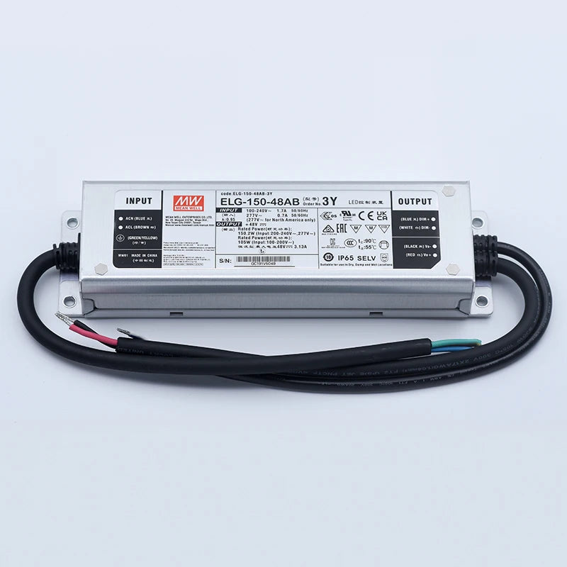 MeanWell ELG-150-48AB-3Y 48V 3.13A 150W Mean Well IP67 Dimmable LED Driver For Street Light