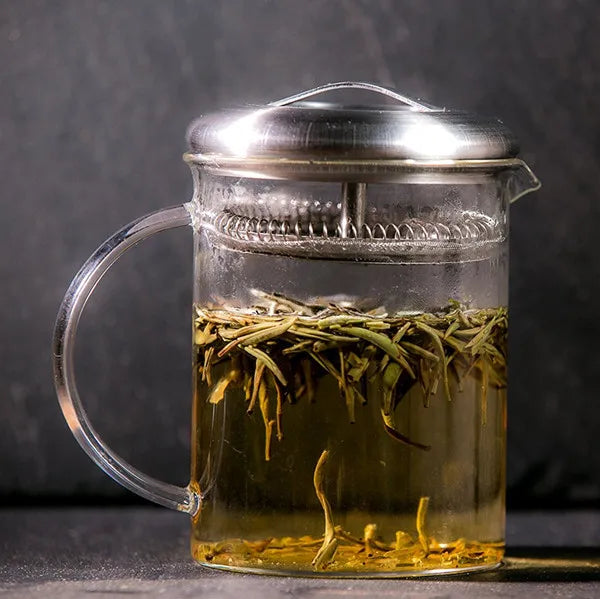 Modern Eco-Friendly Glass Tea Pot & Pitcher 450ml/750ml with Stainless Steel Filter Lid for Coffee & Tea Brewing