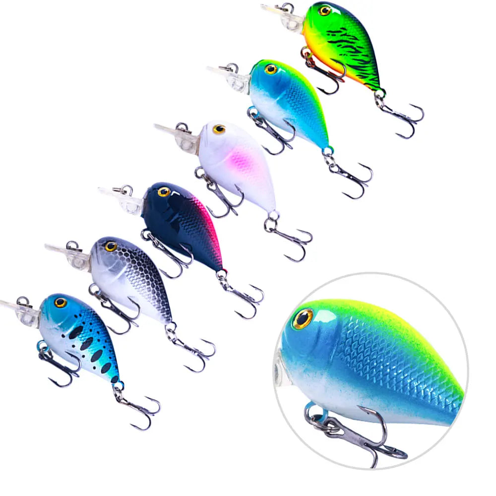 Wholesale CB065 5cm 5.5g Artificial Hard Baits Wobbler Crankbait Fishing Lures for Bass