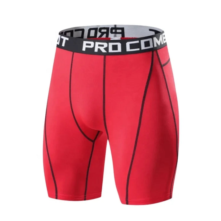 Lanyu Men Custom Solid Active Mid Waist Leggings Quick Dry Compression Workout Shorts Patchwork Pattern Bodybuilding Base Lay
