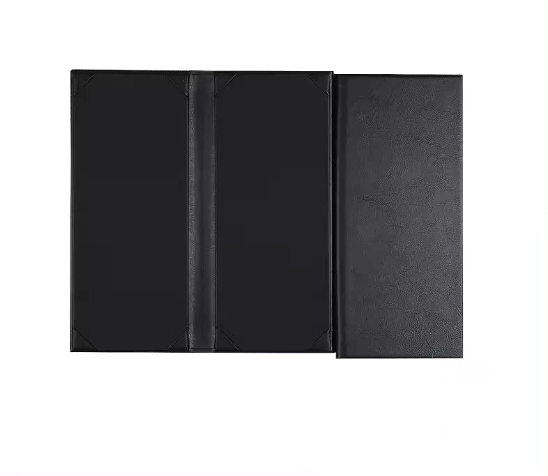 Customized Logo Luxury Leather Hotel Restaurant Bar Menu Book Covers Holder