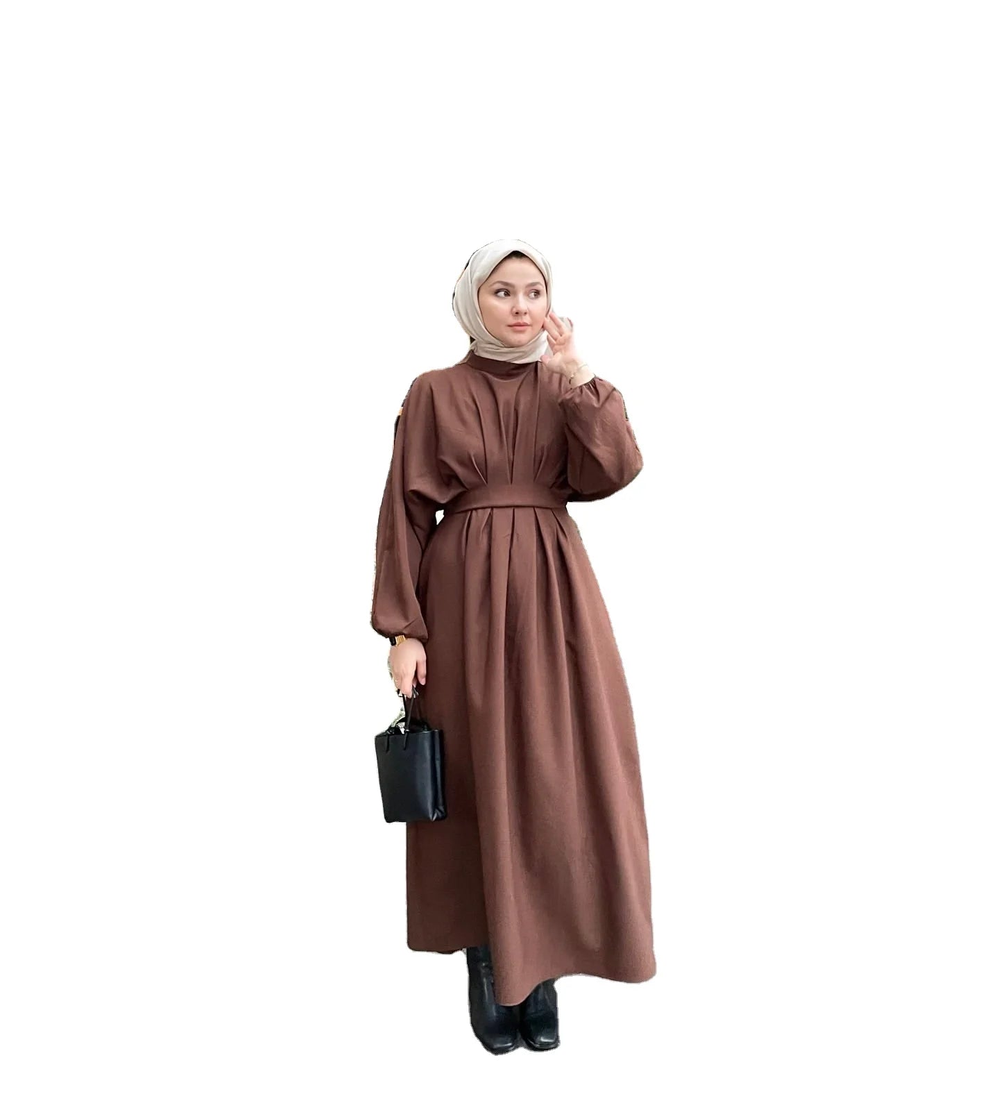 2024 Eid Women Abaya Long Sleeve Maxi Dress Modest Formal Party Jilbab Dubai Gown Islamic Wear