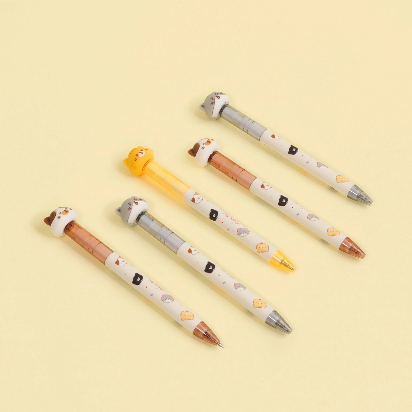 Kawaii Design Pen Factory Wholesale Kitty Diary Cute Style Decompress Gel Pen for Kids Students Office Stationery