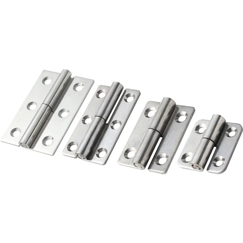 Lift off Detachable Door Hinge 1.5inch 304 Stainless Steel Furniture Hardware Left/Right Handed for Kitchen/School Use