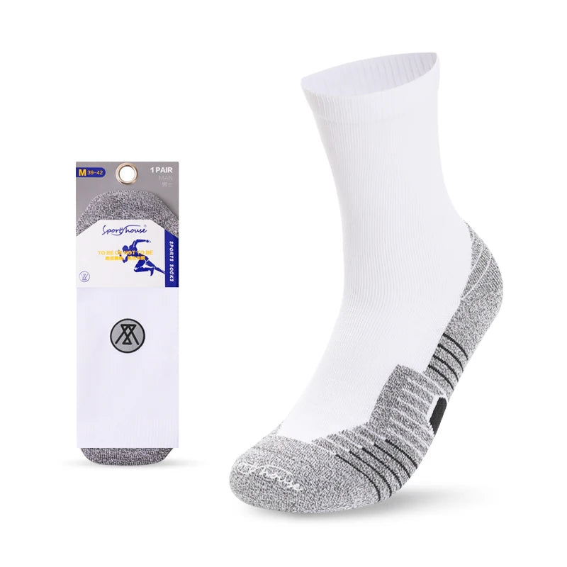 Sport Sock Manufacturers Men Crew Basketball Socks Compression Basketball Athletic Sock for Men