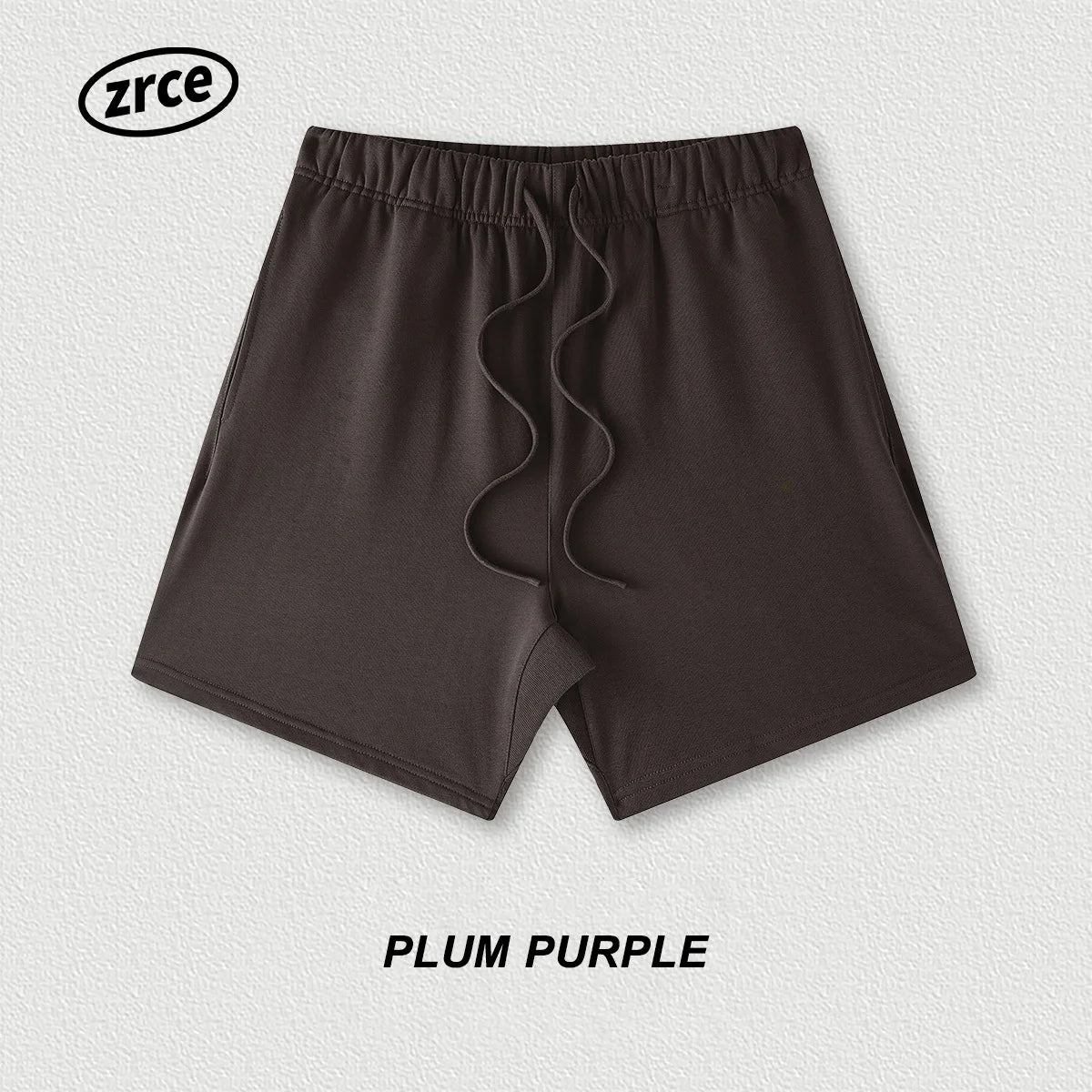 OEM ODM Summer 440G 100% Cotton Solid Breathable Elastic Waist Mid Hip Hop Fashion Heavyweight Workout Gym Shorts for Men