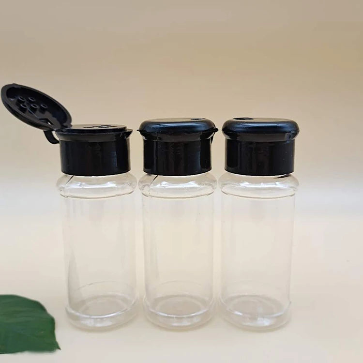 Kitchen Multipurpose Empty Pet Plastic Seasoning Spice  Pepper Salt Bottle