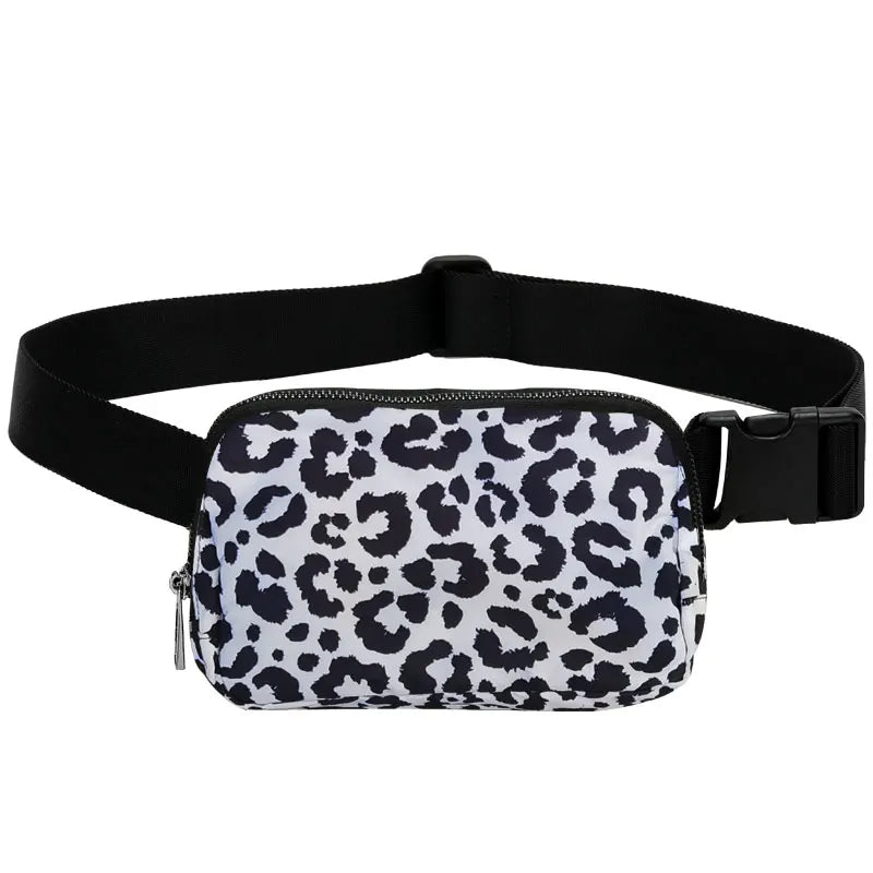 Custom Logo Fashion Nylon Women Men Waist Bags Large Capacity Travel Running Sport Belt Bags Fanny Pack Adjustable Strap