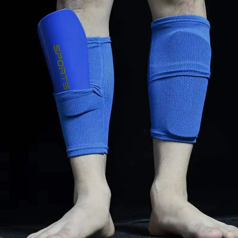 Custom Adult Kids Soft  Neoprene Sport Football Soccer Leg Brace Support Shin Pads Guards Calf Compression Sleeve