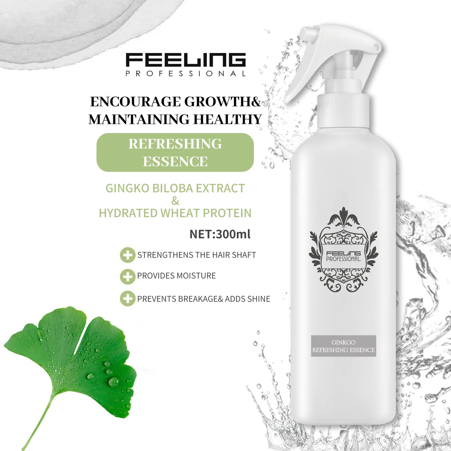 Feeling Professional Pro-Hair GINKO REFRESHING ESSENCE 300ml Gimkgo Biloba Oil