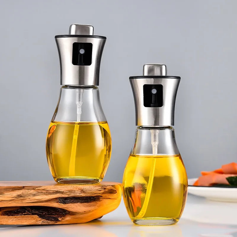 Stainless Steel Olive Oil Sprayer Bottle Oil Dispenser for Kitchen Cooking Refillable Food Grade Oil Vinegar Spritzer Spray