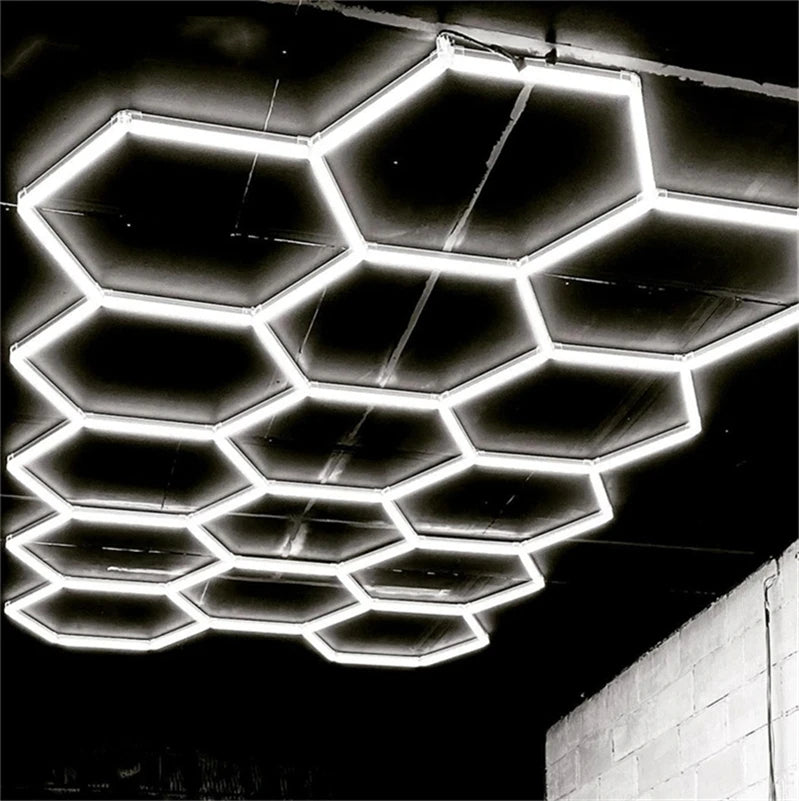 Manufacture Supply Tube Lights Led Rgb Wall Led Light Modern for Garage Workshop Honeycomb Led Light