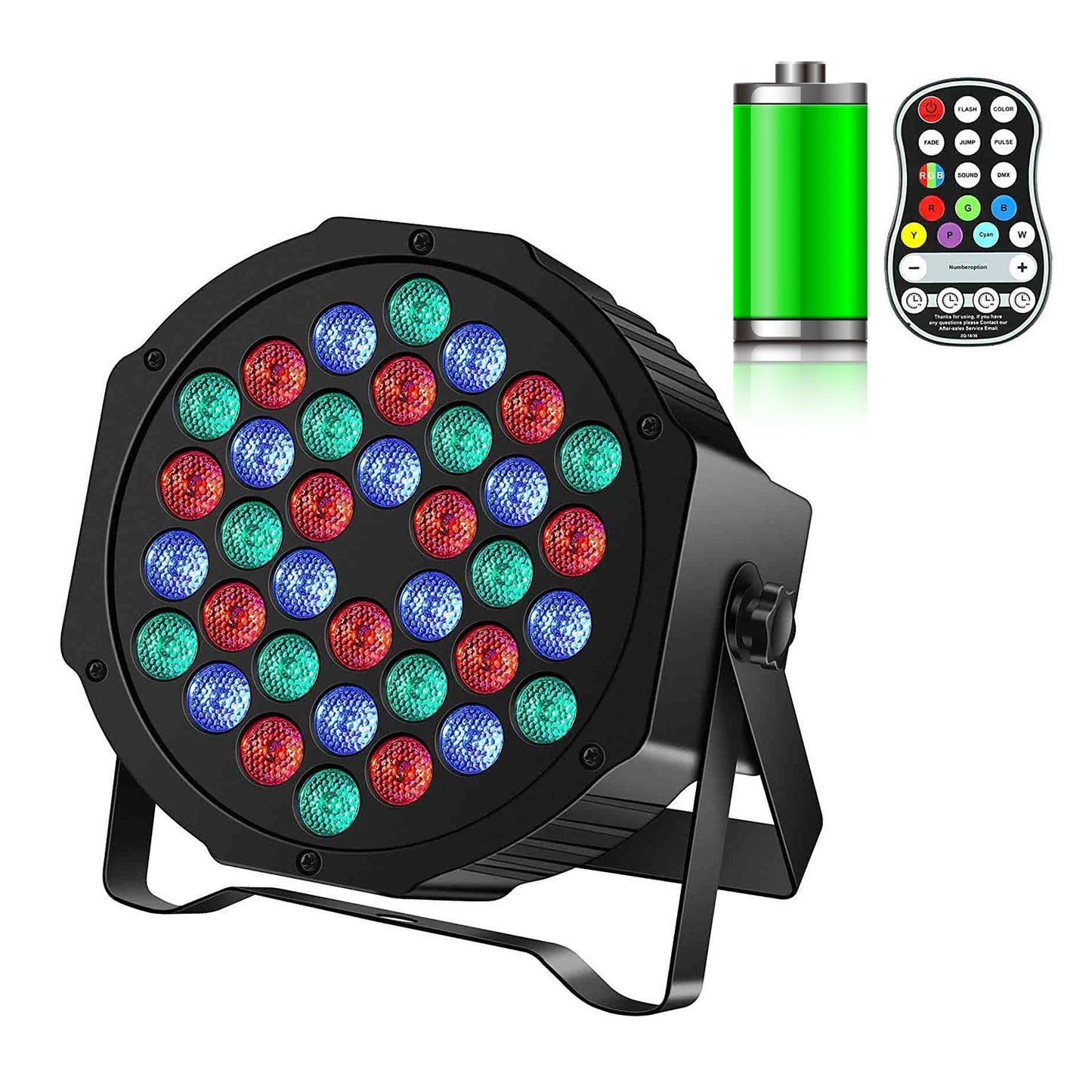72W Recharge Battery LED RGB Par Lights for DJ Party Bar Wedding Stage Lighting With Remote Control Par Light
