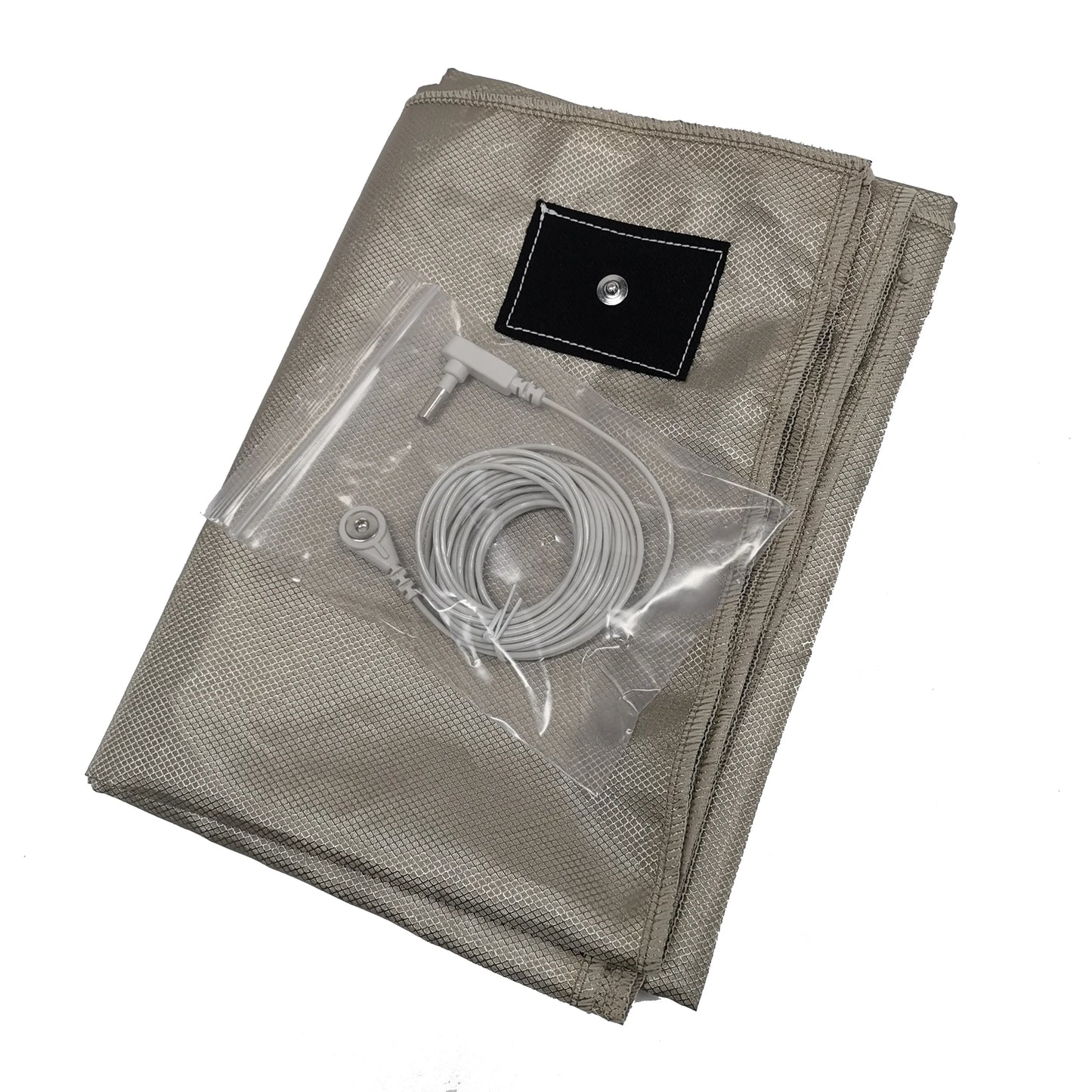 106*200cm Flat Nickel Copper Sheets Block EMF Grounded Connection Bed with Home Usage Made of Rubber and Leather
