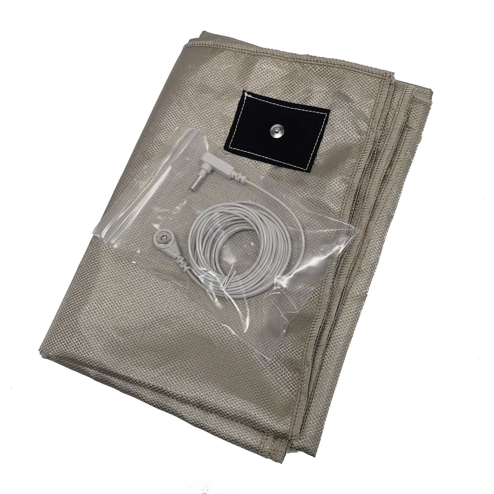 106*200cm Flat Nickel Copper Sheets Block EMF Grounded Connection Bed with Home Usage Made of Rubber and Leather