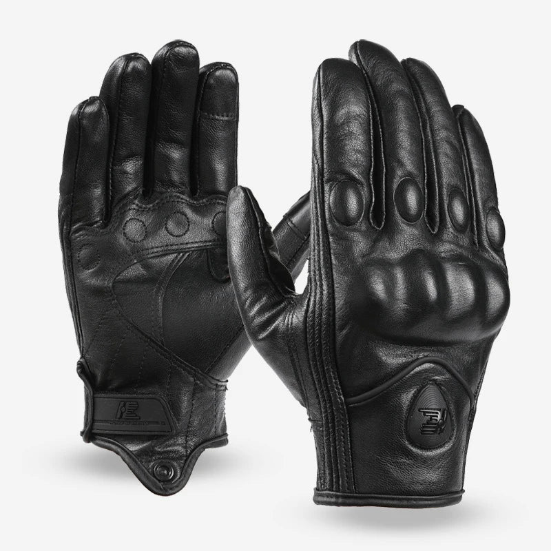 Outdoor Sports Leather Motorcycle Racing Glove Touch Screen Glove Hard Knuckle Full Finger Motorbike Tactical Gloves