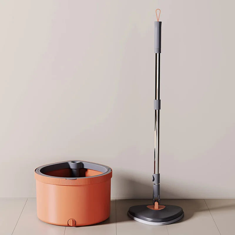 New Design Swivel Handle 360 Rotating Flat Mop with Bucket Clean and Dirty Separation Microfiber Floor Dust Mop
