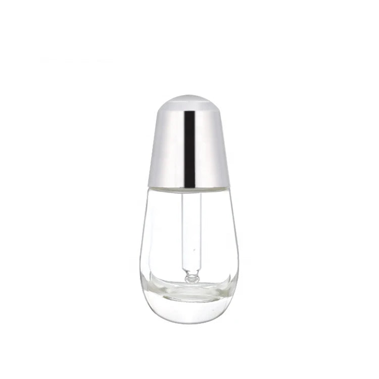 Customized Oval Shape Transparent Glass Dropper Bottles for Wholesale Packaging