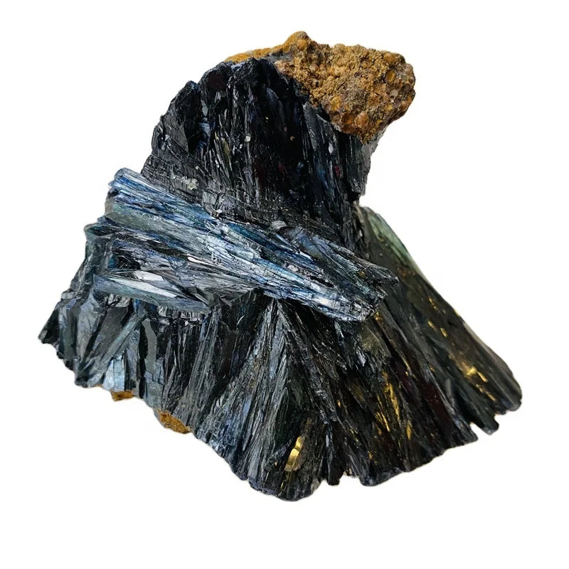 Hot Sale Natural Specular Mineral Rough Vivianite Cluster Mineral Specimen