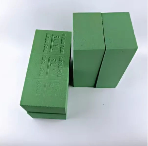 Hot Selling Arrangement Oasis Floral Sponge Foam Floristry Brick Blocks Green Dry Flower Mud for Artificial Flowers Floral Fo