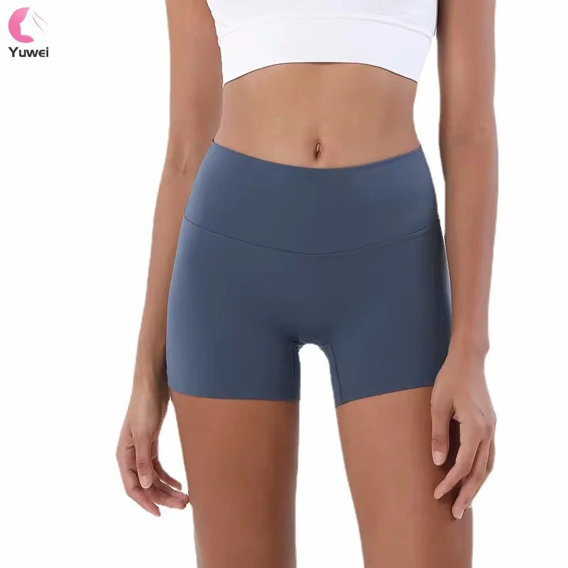 High Waisted Biker Shorts for Women Tummy Control Fitness Athletic Workout Running Yoga Gym Shorts