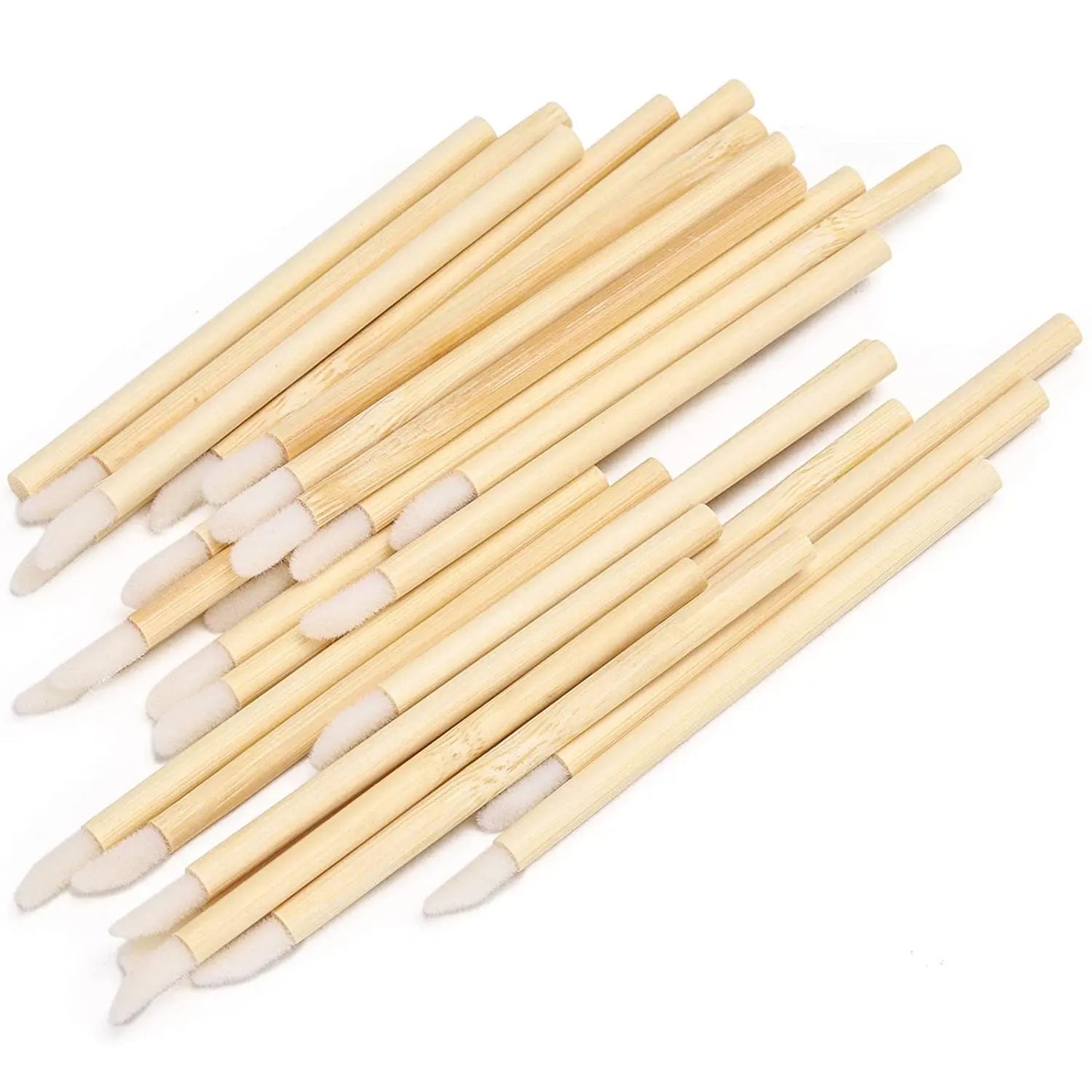 Bamboo Lip Applicators Disposable Lip Brush Customized Eco-friendly Lipstick Wood Lip Gloss Wands Makeup Beauty Tool Kits