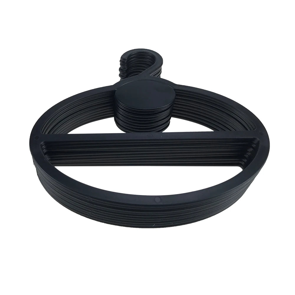Eco-Friendly Round PP/PS Plastic Anti-Slip Scarf Hanger with Hook Installation for Wardrobe or Living Room