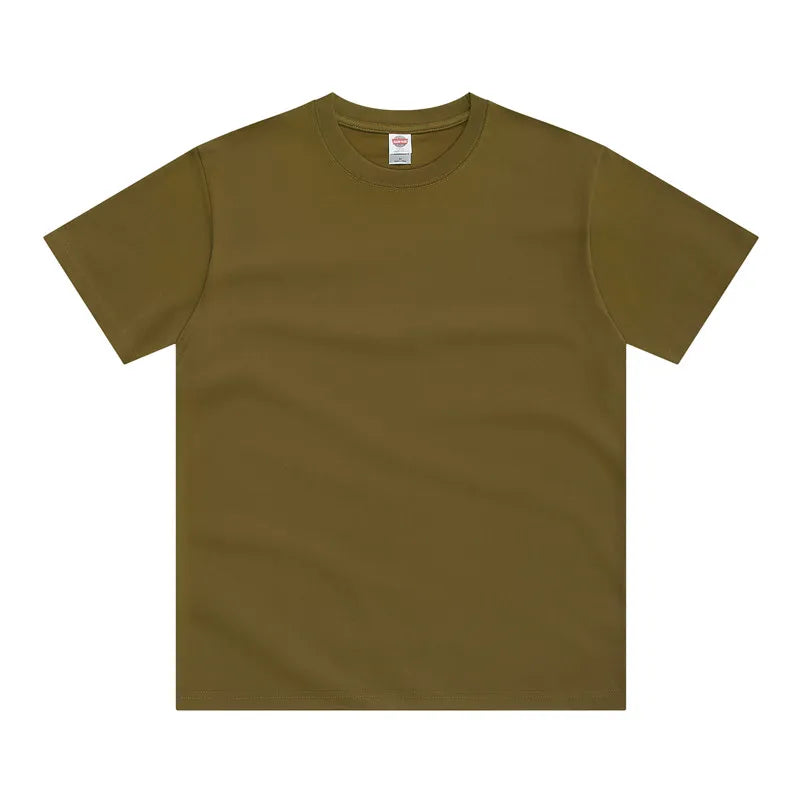 Men's Super Soft 100% Cotton Short Sleeve Loose Fit Drop Shoulder T-shirt 250GSM Lightweight Casual Wear Custom Made
