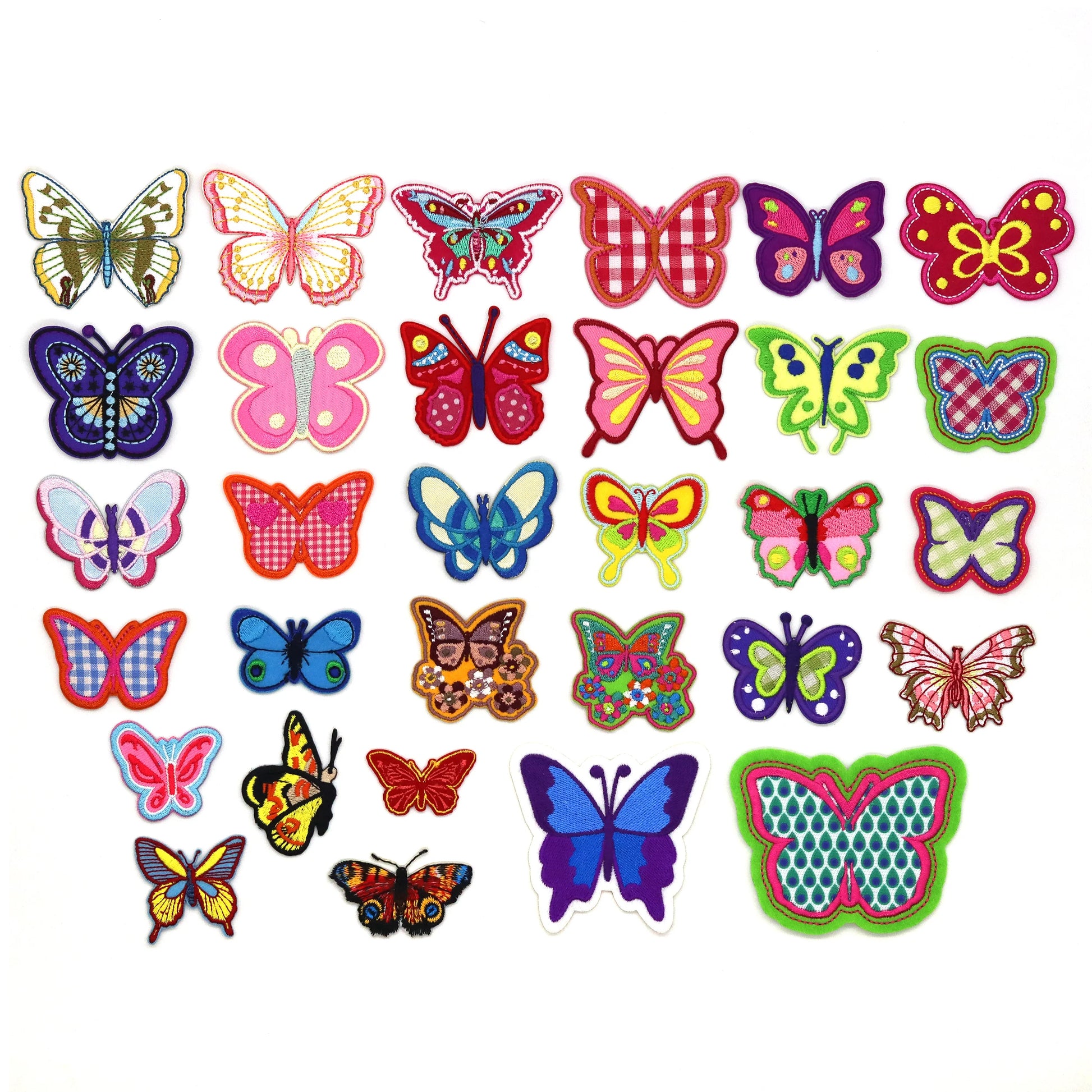 Various Exquisite butterfly Embroidery Iron-on butterfly Patches