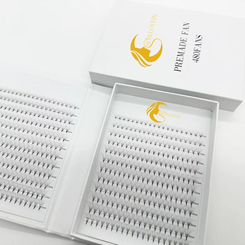 Handmade 0.05 0.07mm Pre Made Fan Lashes 4D 5D 6D 8D 10D Premade Volume Fans Lash Extension