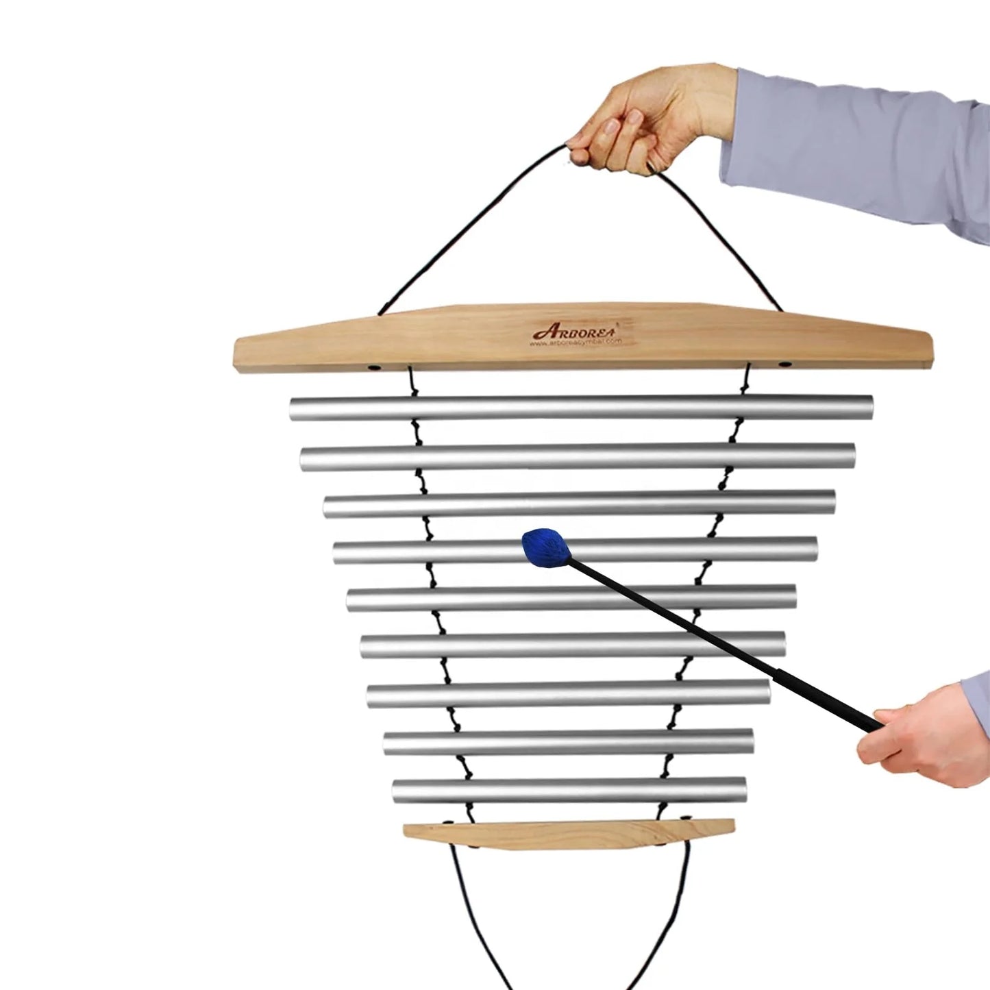 Arborea Wind Chimes 9 Bars Swinging Hand Chime Sound Healing Therapy Percussion Musical Instruments Wholesale Price
