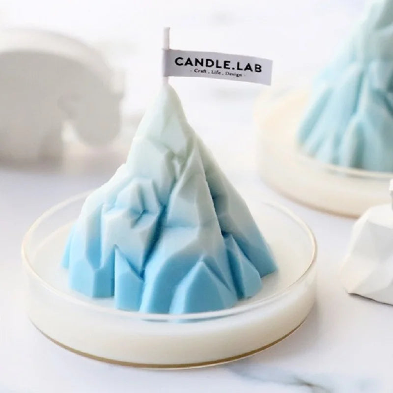 Upgraded Iceberg Aromatherapy Candle Silicone Mold DIY Snow Mountain Car Expanded Fragrance Stone Soap Gypsum Grinding Tool