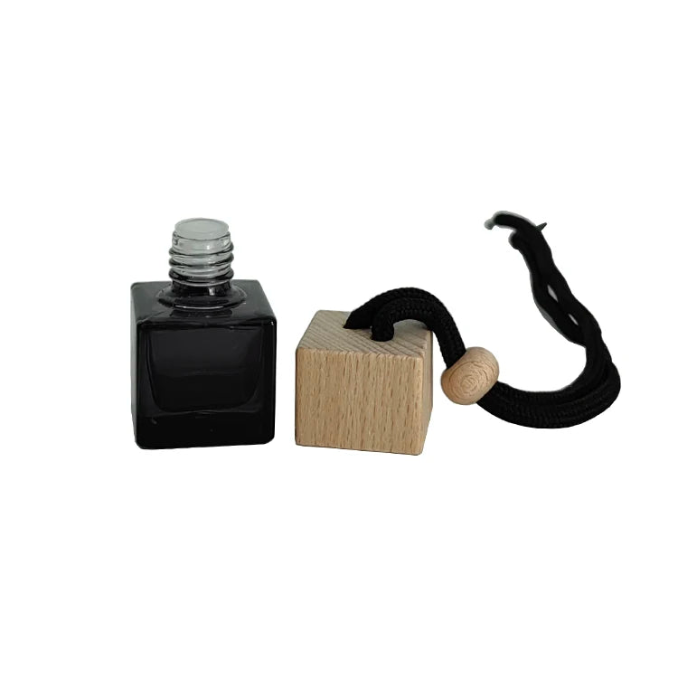 8ml Wholesale Diffuser Empty Hanging Car Perfume Transparent Black Bottle