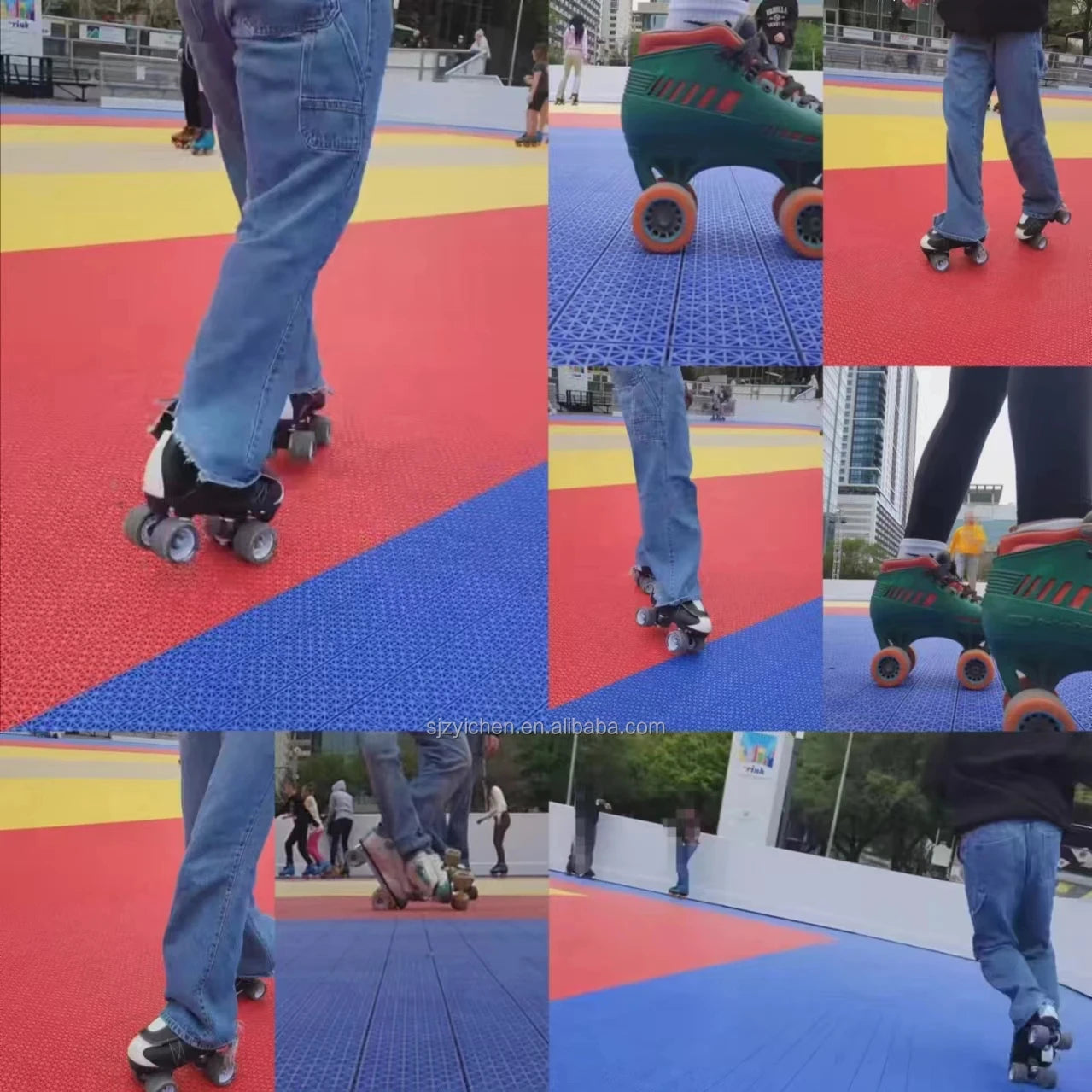 Hot Sale Indoor or Outdoor Roller Skating Tiles PP Interlocking Tiles