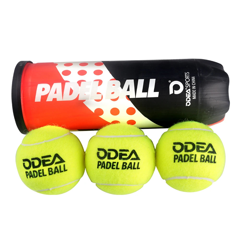 ODEA IPF Standard Durable Customized 45% Wool  Competition Pressurized 3pcs Tube Pack Padel Ball