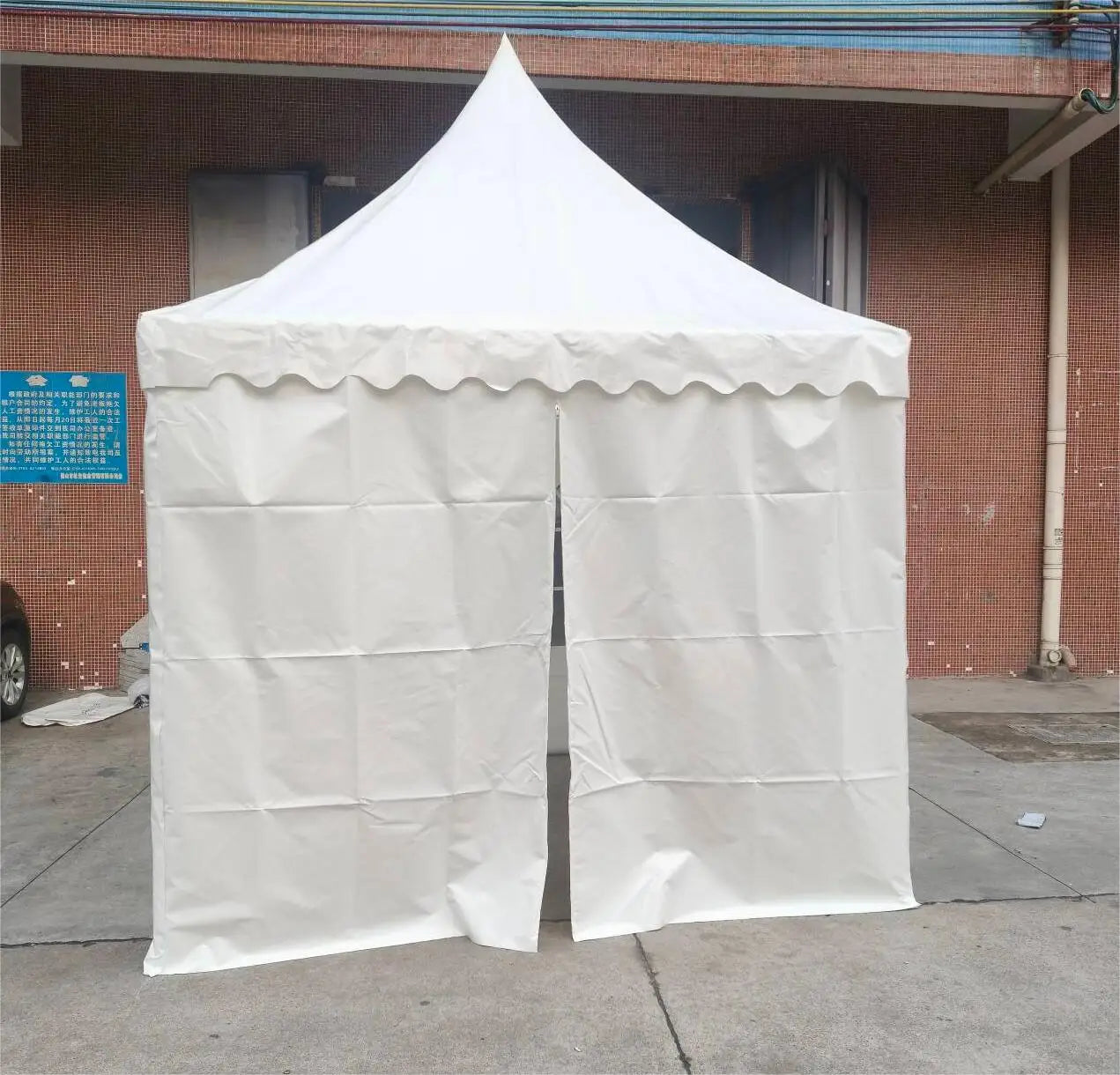 Modern Tuoye 20X20 20X30 20X40 White Outdoor Commercial Heavy Duty Aluminum Frame PVC Diagonal Bracing ABS Walls Pagoda Weddi