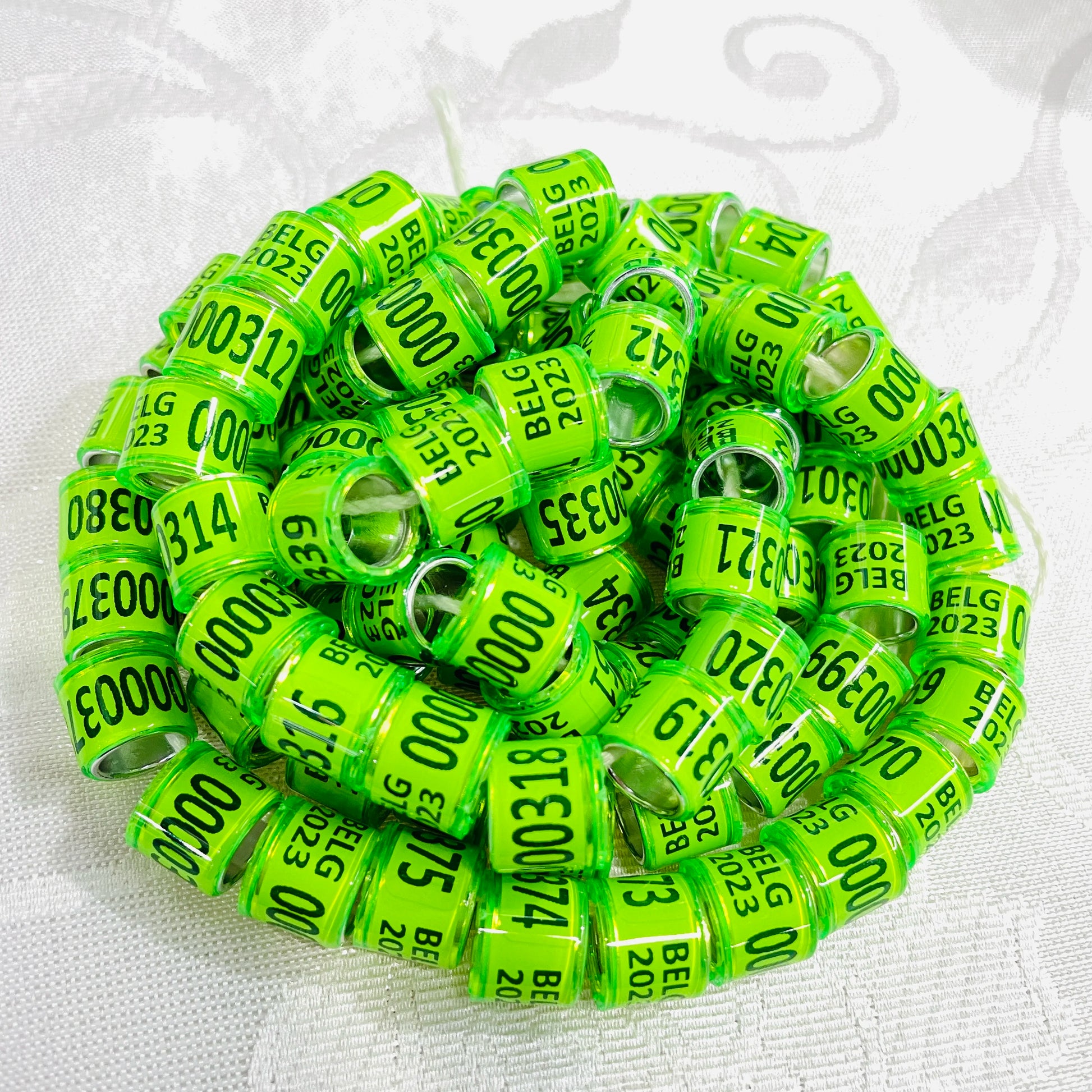 8 Mm Custom Digital Multi-color Pigeon Ring Training Tools Racing Rings Bird Parrot Foot Rings//