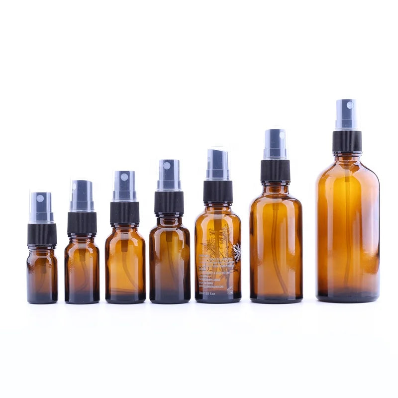 Aihogard 10ml 30ml 100ml Refillable Sprayer Bottles Esstenial Oil Liquid Empty Atomizer Makeup Perfume Glass Spray Bottle