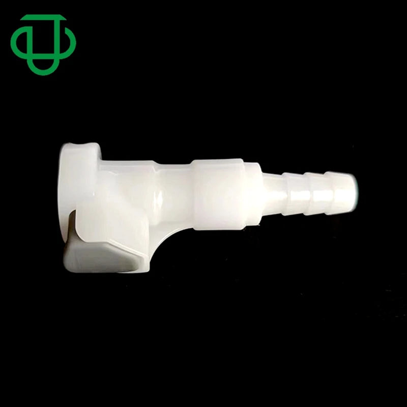 1/8 Flow Size Plastic Button 1/4 Hose Barb Quick Disconnect Tube Coupling Barbed Fitting With Shut Off No Return Valve