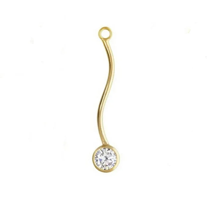 Non Tarnish GF Real 14K Gold Filled AAA Zircon Spiral Tube for DIY Jewelry Necklace Bracelet Making Findings Accessories