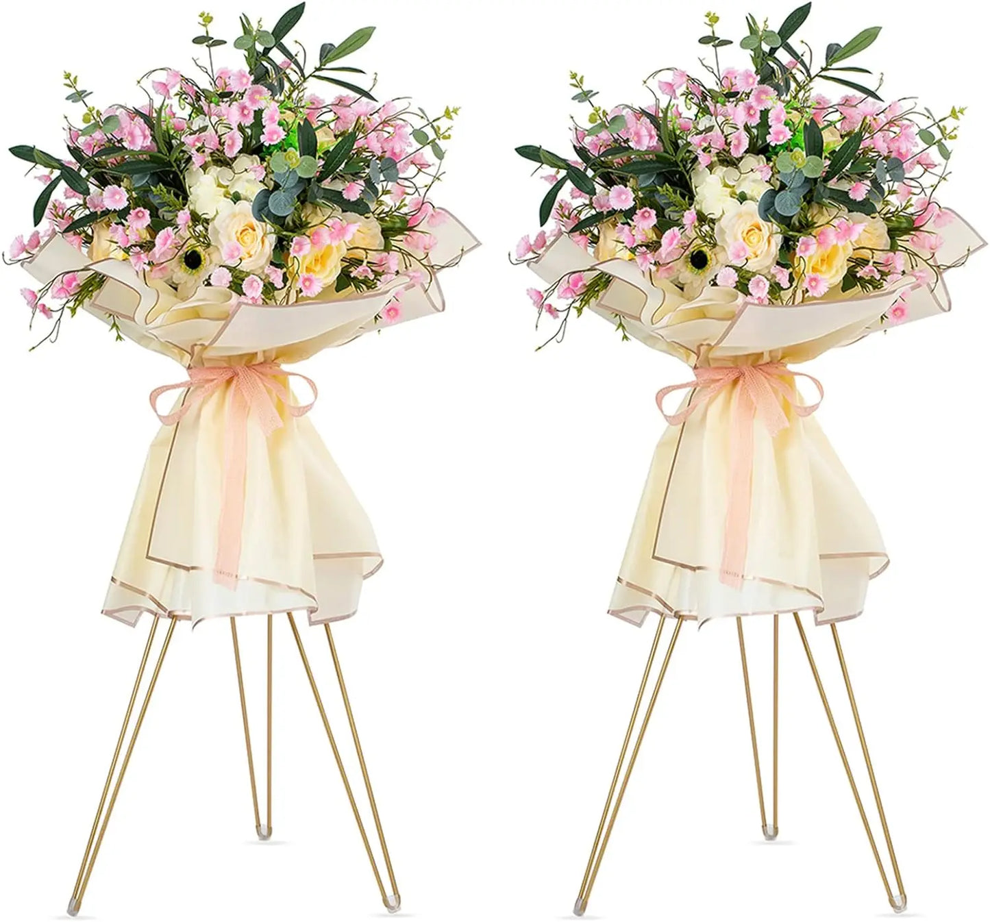 Wedding Decoration Supplies Arch Backdrop Stand Gold Metal Wedding Flower Stand Wedding Walkway Flower Vase Stand