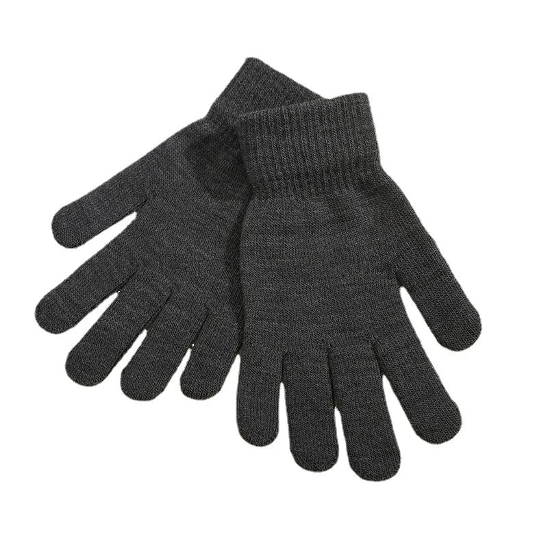 MIO Cheap Solid Color Touch Screen Gloves Stretch Knitted Gloves Full Finger Acrylic Winter Outdoor Keep Warm Gloves for Wome