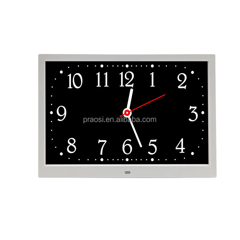 CE ROHS UKCA Certificated 7 8 10 12 13 14 15 Inch Big Size Multi Languages Dementia Digital Calendar Clock Auto Dimming 25 Al