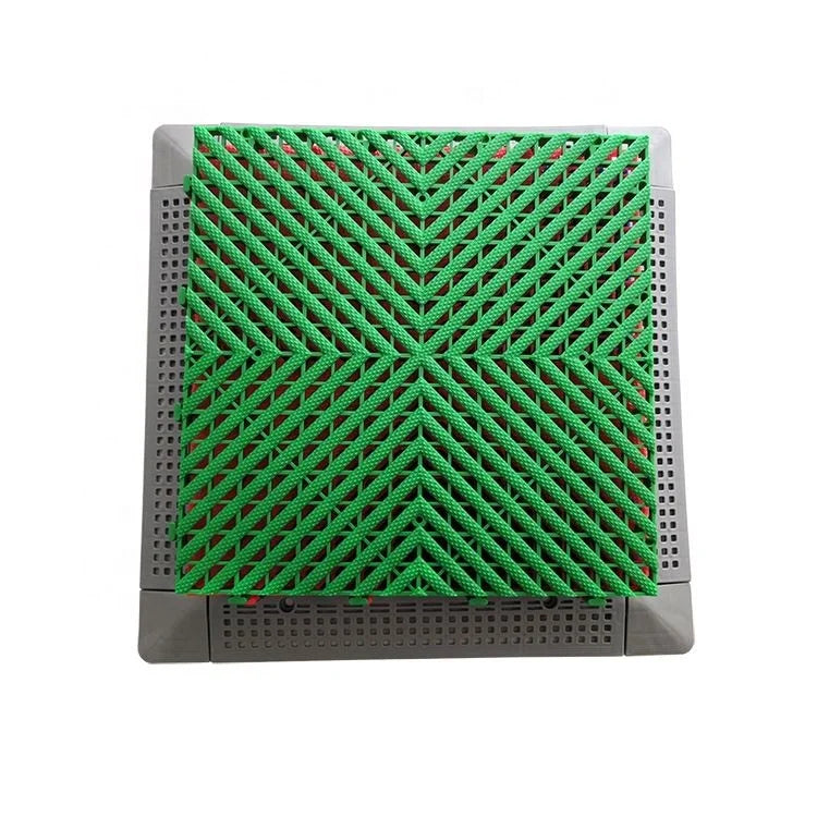 Modern 400*400*20mm Grey Removable PP Garage Interlocking Floor Tiles for Indoor Workshops and Outdoor Car Washing