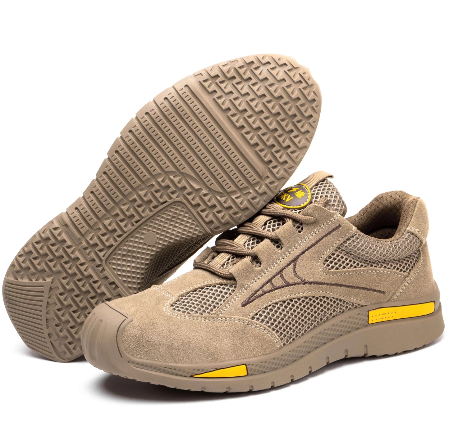 JIANKUN Anti-Smash Anti-Puncture Non-Slip Waterproof Welder Wear Resistant Suede Leather Safety Work Shoes with Iron Toe